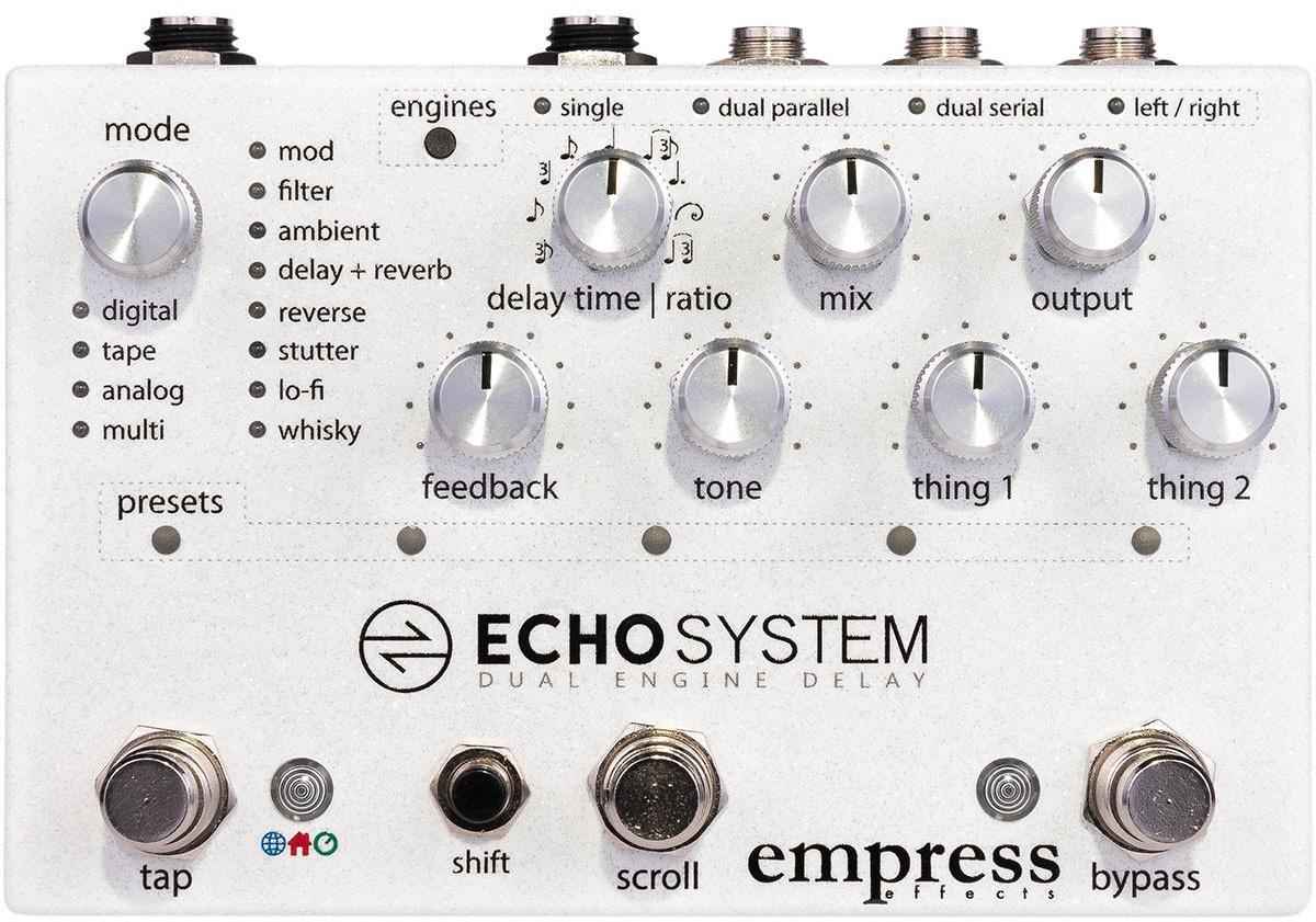 Reverb, delay & echo effect pedal Empress Echosystem Dual Delay