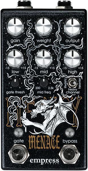 Overdrive, distortion & fuzz effect pedal Empress Heavy Menace