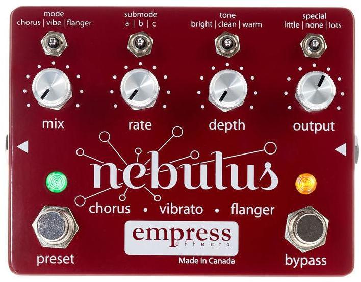 Modulation, chorus, flanger, phaser & tremolo effect pedal Empress Nebulus