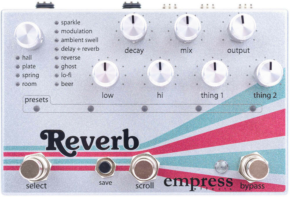 Empress Reverb - Reverb, delay & echo effect pedal - Main picture