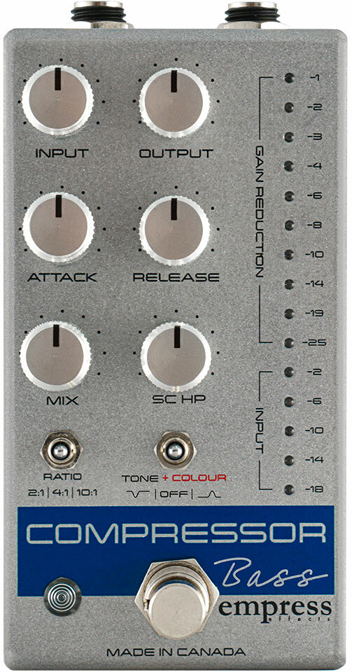 Empress S&d Compressor Bass Silver Sparkle - Compressor, sustain & noise gate effect pedal for bass - Main picture