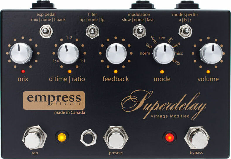 Empress Superdelay Vintage Modified - Reverb, delay & echo effect pedal - Main picture