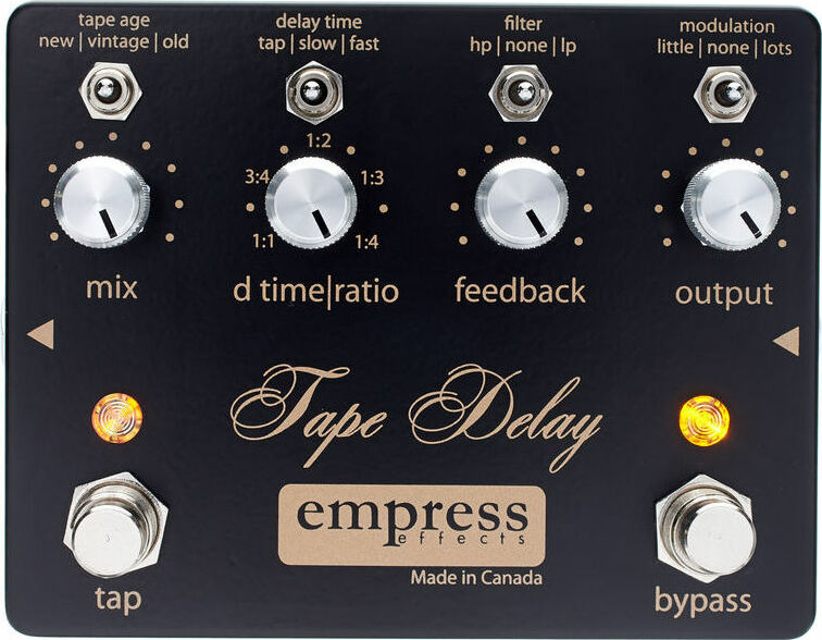 Empress Tape Delay Reverb, delay & echo effect pedal