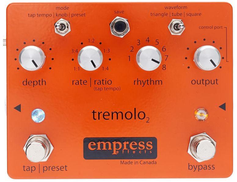 Modulation, chorus, flanger, phaser & tremolo effect pedal Empress EMPRESS TREMOLO