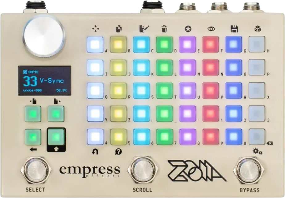 Empress Zoia 10k Ltd Beige - Modulation, chorus, flanger, phaser & tremolo effect pedal - Main picture