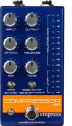 Compressor, sustain & noise gate effect pedal Empress Compressor MKII Blue