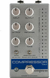 Compressor, sustain & noise gate effect pedal Empress Compressor MKII Silver