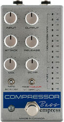 Compressor, sustain & noise gate effect pedal for bass Empress S&D Compressor Bass - Silver Sparkle