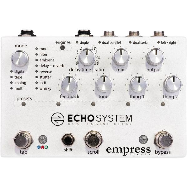 Reverb, delay & echo effect pedal Empress Echosystem Dual Delay