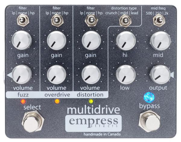 Overdrive, distortion & fuzz effect pedal Empress Multidrive