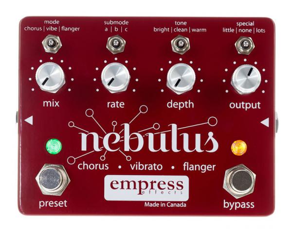Modulation, chorus, flanger, phaser & tremolo effect pedal Empress Nebulus