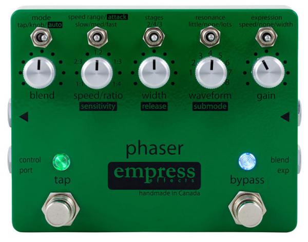 Modulation, chorus, flanger, phaser & tremolo effect pedal Empress Phaser