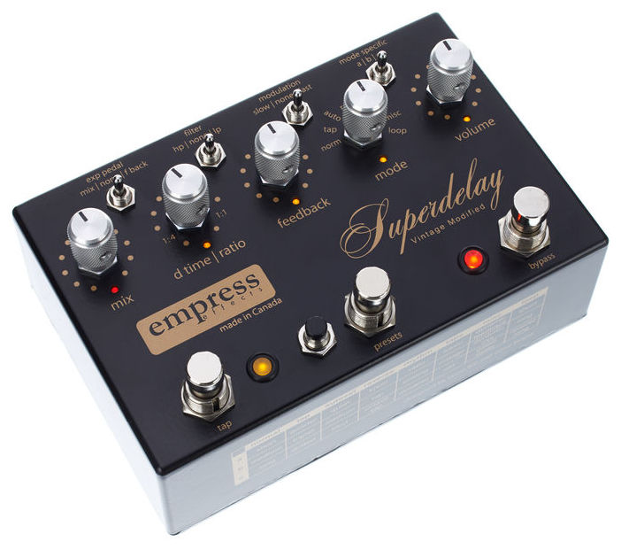Empress Superdelay Vintage Modified - Reverb, delay & echo effect pedal - Variation 1