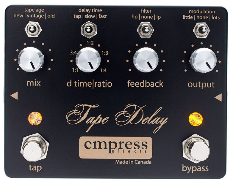 Empress Tape Delay Reverb, delay & echo effect pedal