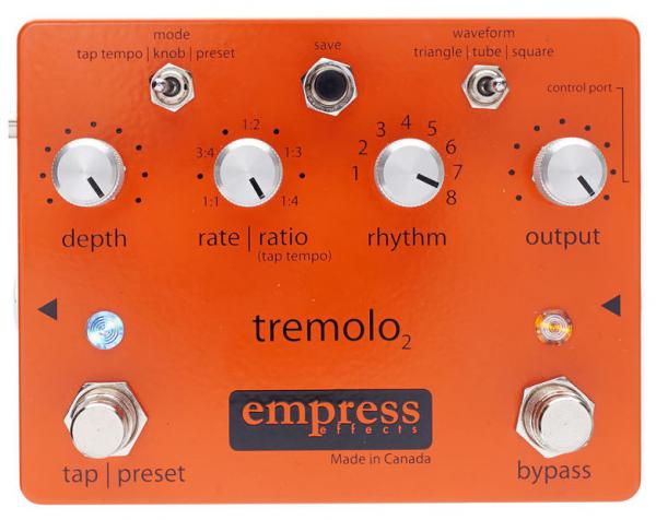 Modulation, chorus, flanger, phaser & tremolo effect pedal Empress EMPRESS TREMOLO