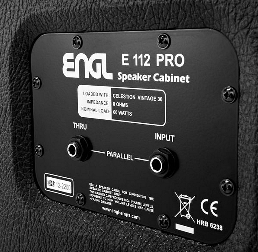 Engl Pro Straight E112vb 1x12 60w Black - Electric guitar amp cabinet - Variation 2
