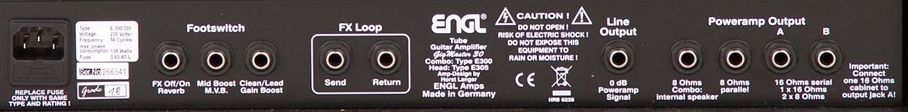 Engl Gigmaster E305 Head 30w Black - Electric guitar amp head - Variation 1