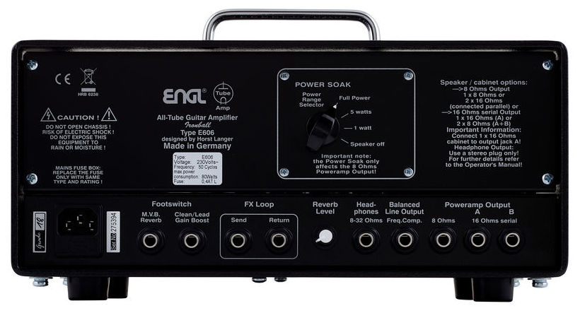 Engl Ironball E606 Head 20w Black - Electric guitar amp head - Variation 2