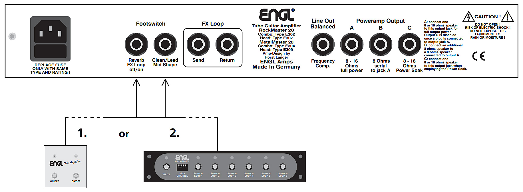 Engl Metalmaster 20 Head E309 Electric guitar amp head