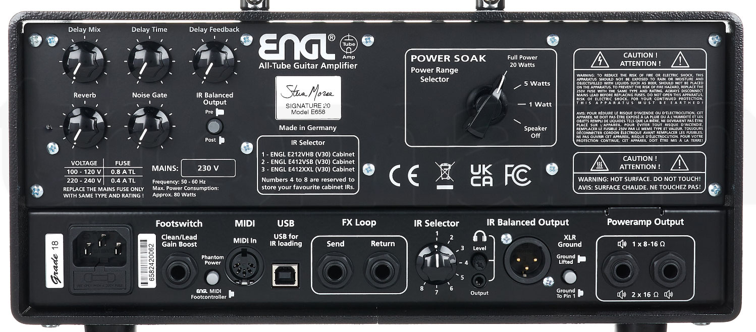 Engl Steve Morse E658 20 Head Signature 20/5/1w El84 - Electric guitar amp head - Variation 3