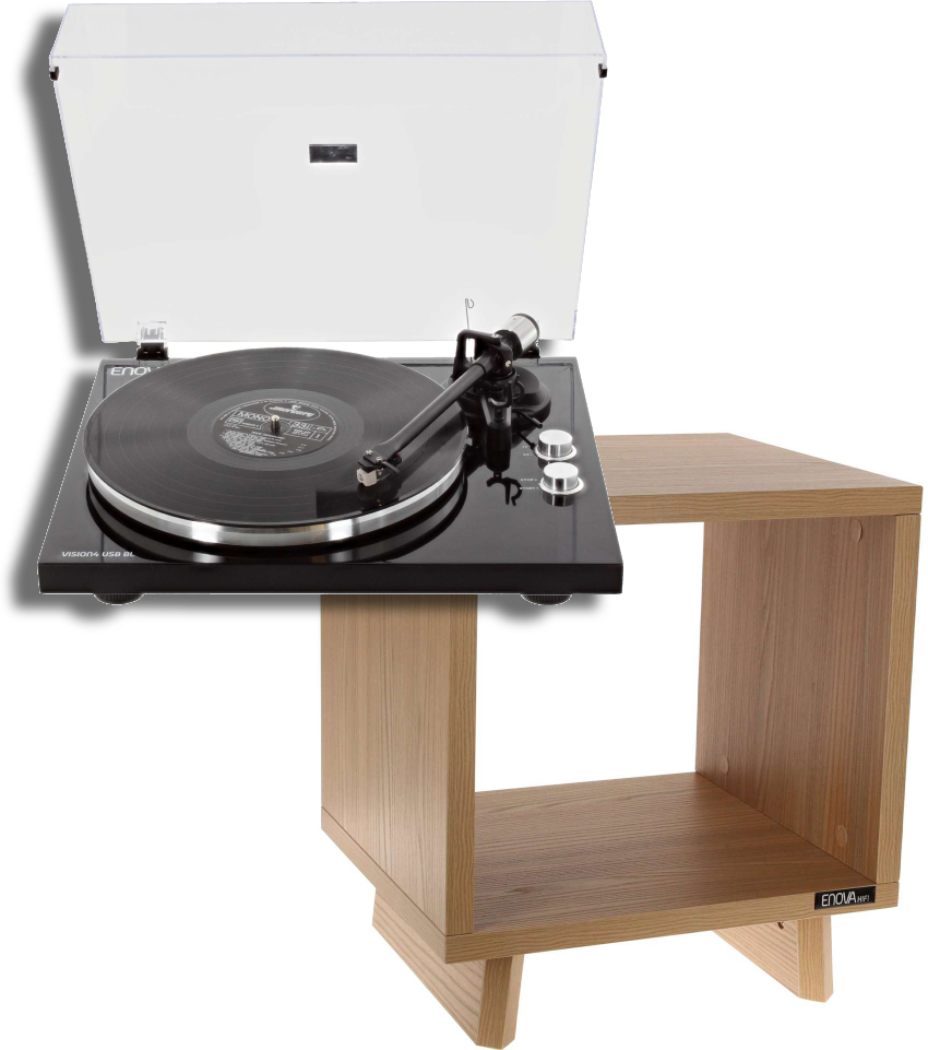 Enova Hifi Vision4 Usb Bl  + Vinyle Lover Swe - Turntables Hifi - Main picture