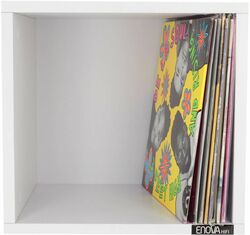 SUPPORT MURAL 60 VINYLES BLANC - VWM 60 WH - SUPPORT MURAL VINYLE BLANC -  ENOVA HIFI