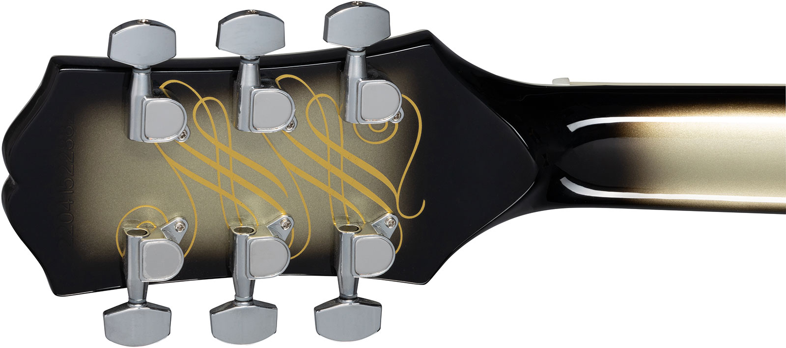 Epiphone Adam Jones Les Paul Custom Korin Faught Sensation Ltd 2h Ht Eb - Antique Silverburst - Single cut electric guitar - Variation 5