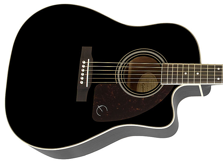 Epiphone J-45 Ec Studio Dreadnought Cw Epicea Acajou Rw - Ebony - Electro acoustic guitar - Variation 3