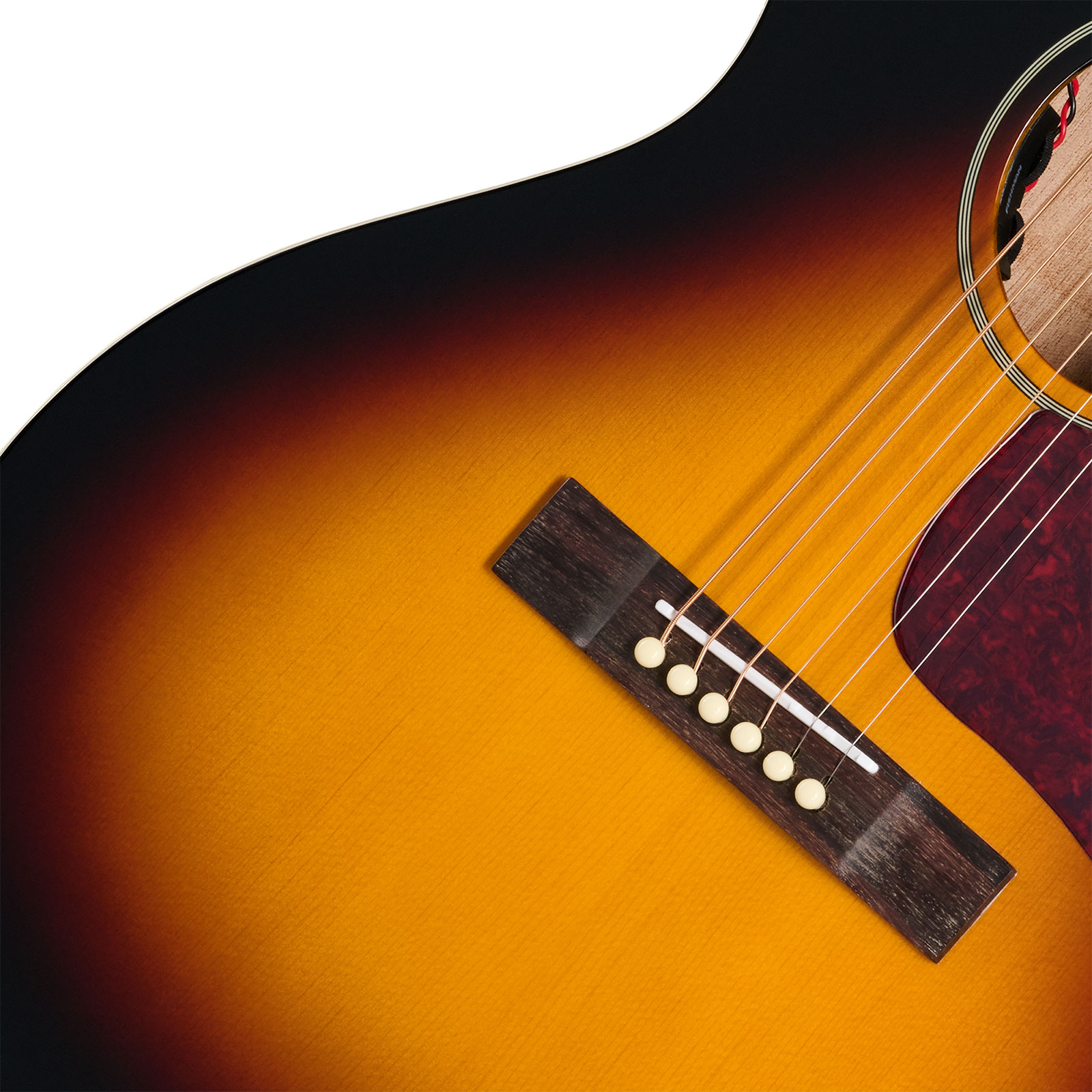 Epiphone Blues King Studio Lh Gaucher Ibg Parlor Epicea Acajou Rw - Dark Burst - Folk guitar - Variation 3