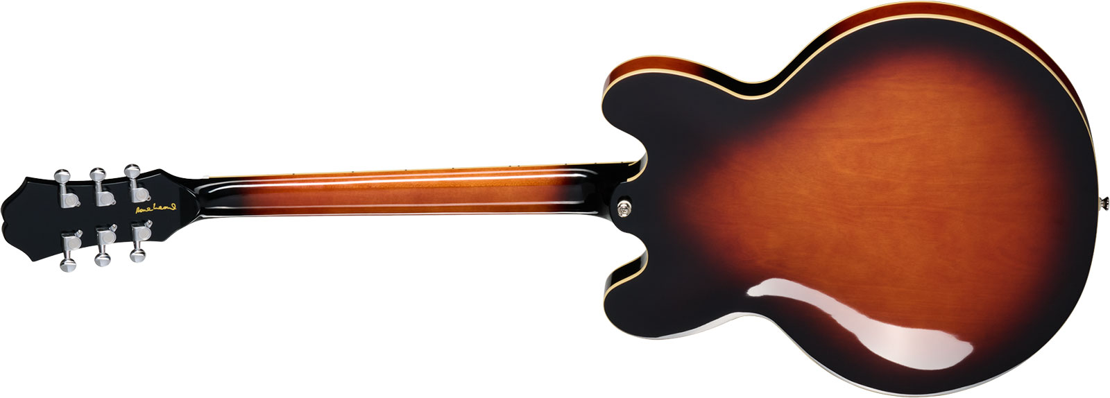 Epiphone Bonehead Riviera Signature 2h Ht Rw - Dark Tobacco Sunburst - Semi-hollow electric guitar - Variation 1
