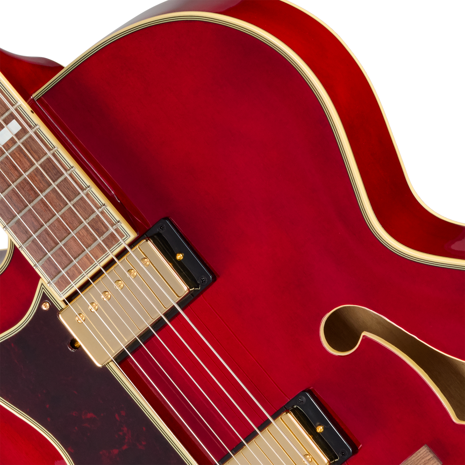 Epiphone Broadway Lh Original Archtops Gaucher 2h Ht Rw - Wine Red - Hollow-body electric guitar - Variation 2