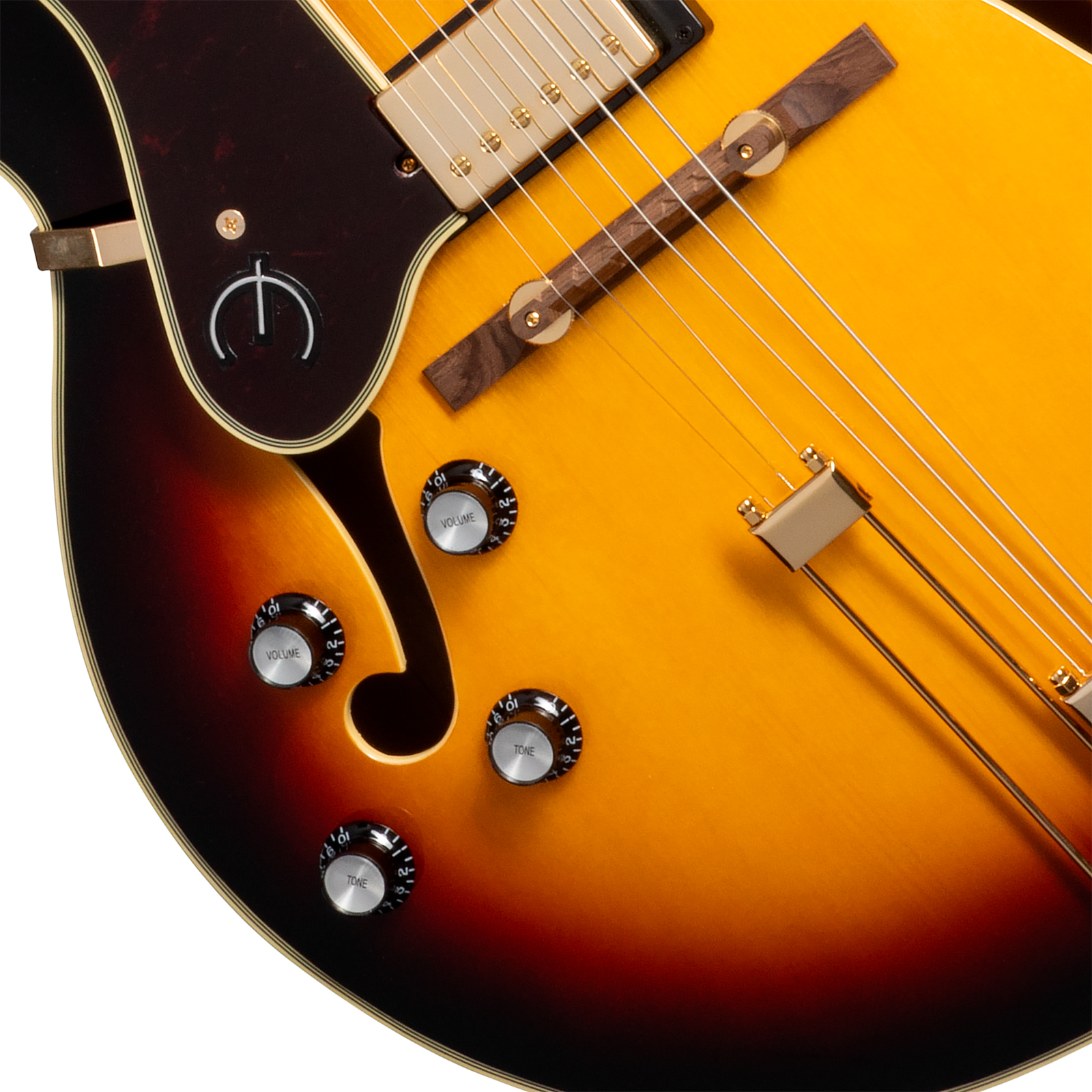 Epiphone Broadway Lh Original Archtops Gaucher 2h Ht Rw - Vintage Sunburst - Hollow-body electric guitar - Variation 3