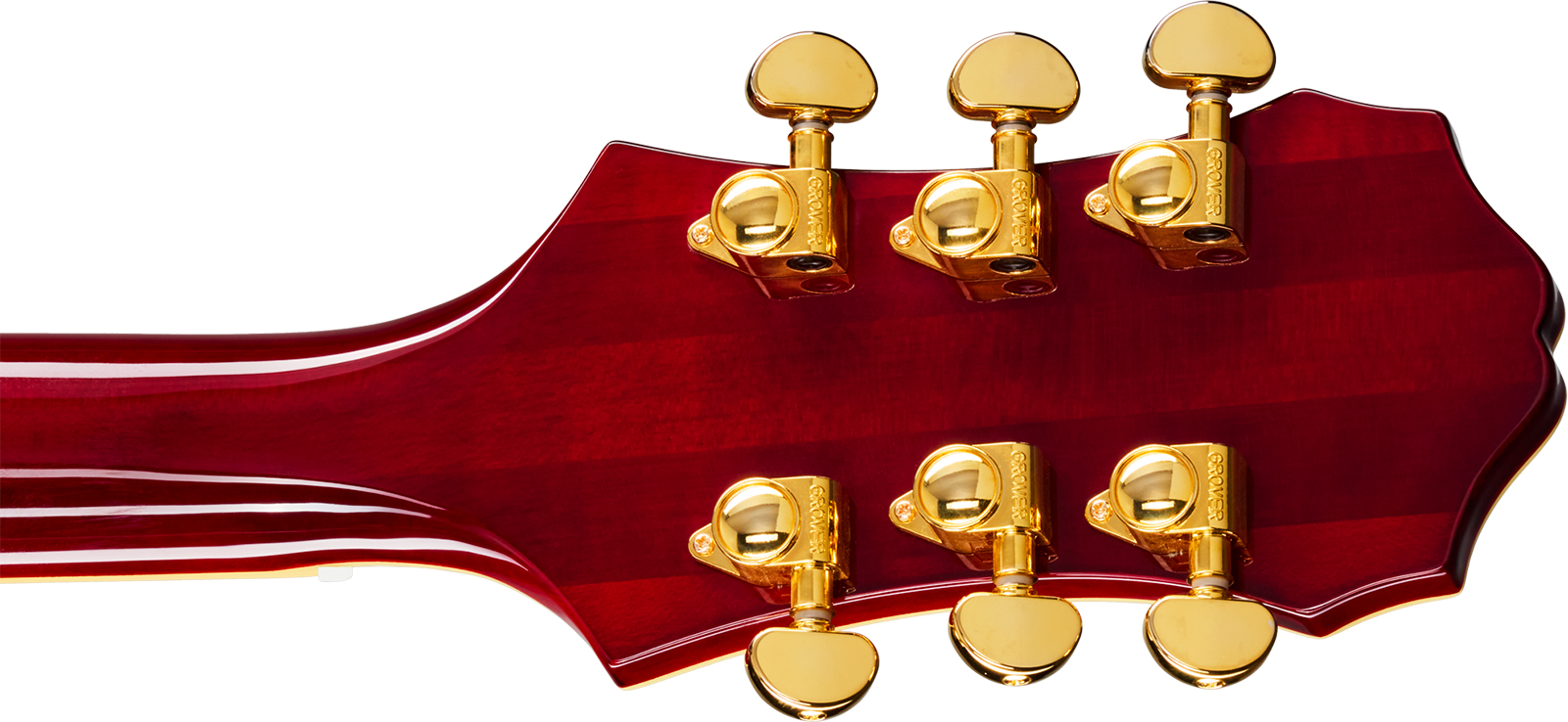 Epiphone Broadway Lh Original Archtops Gaucher 2h Ht Rw - Wine Red - Hollow-body electric guitar - Variation 5