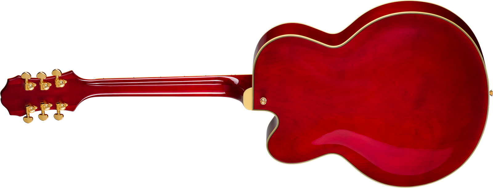 Epiphone Broadway Original Archtops 2h Ht Rw - Wine Red - Hollow-body electric guitar - Variation 1
