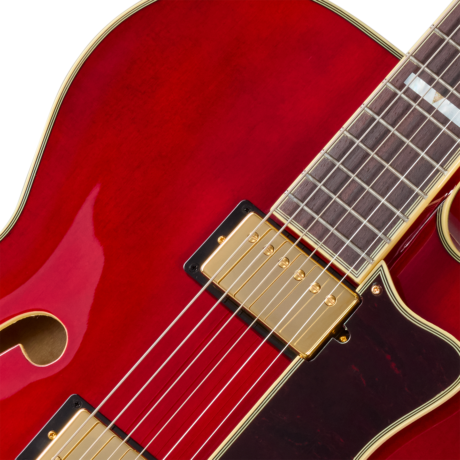 Epiphone Broadway Original Archtops 2h Ht Rw - Wine Red - Hollow-body electric guitar - Variation 2