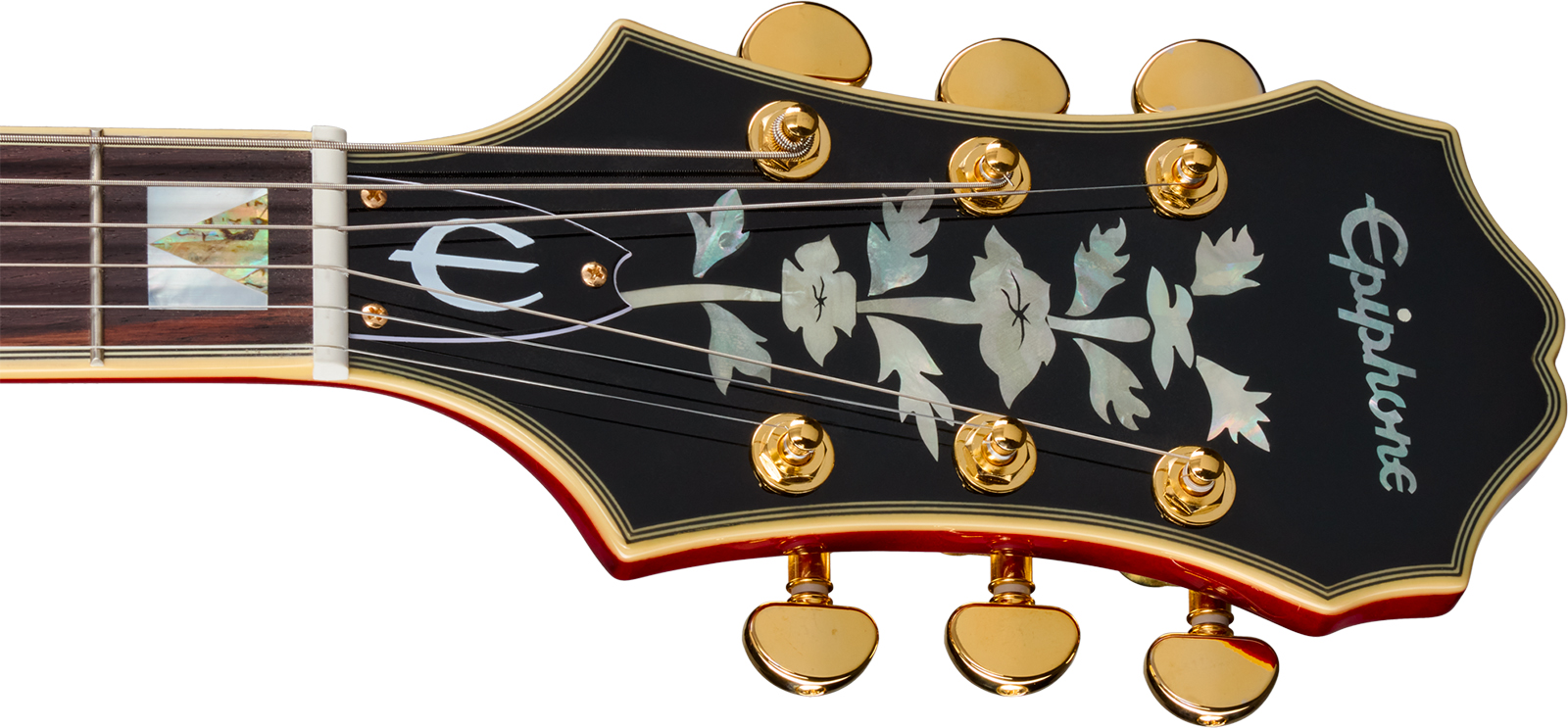 Epiphone Broadway Original Archtops 2h Ht Rw - Wine Red - Hollow-body electric guitar - Variation 4