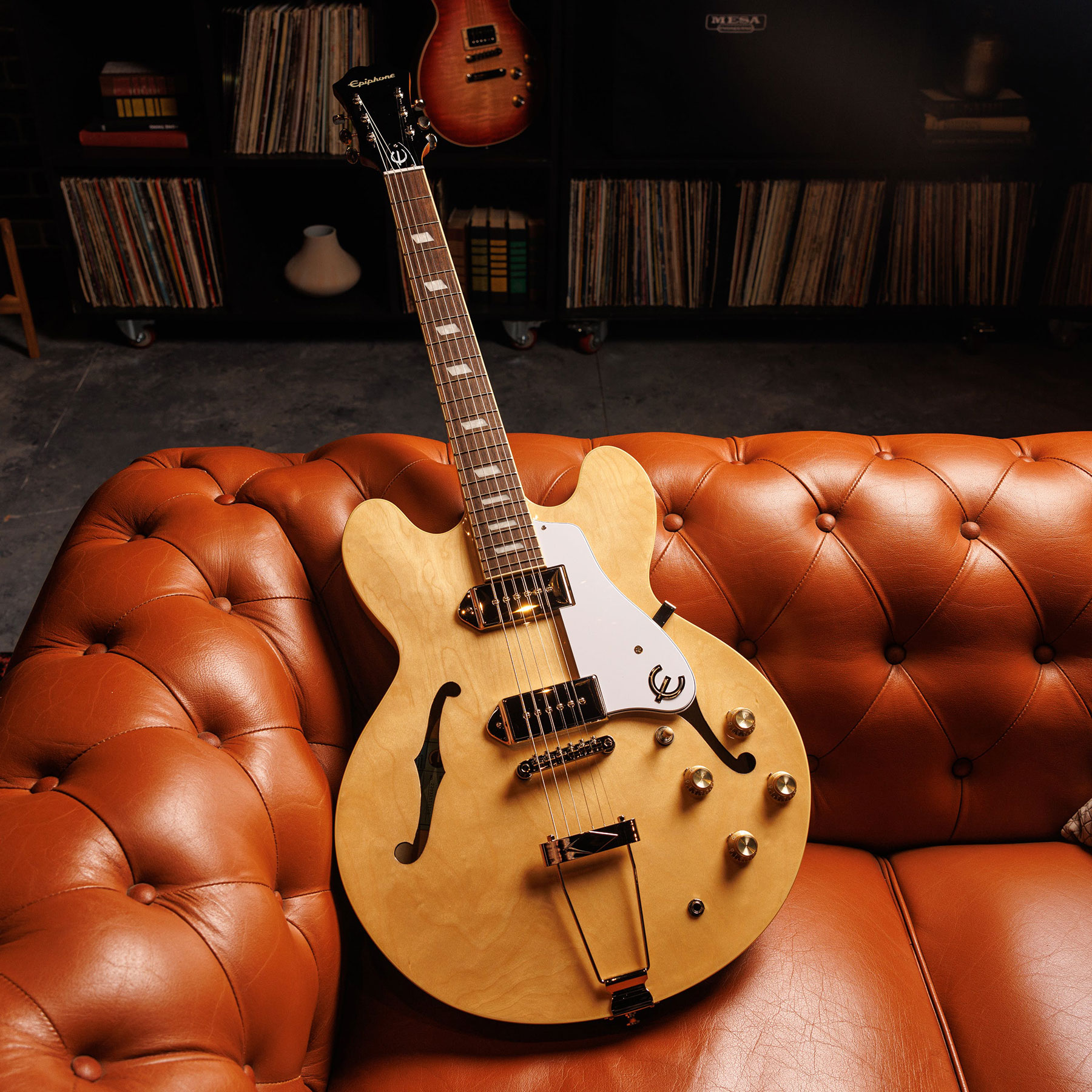 Epiphone Casino Archtop 2023 2s P90 Ht Lau - Natural - Semi-hollow electric guitar - Variation 5
