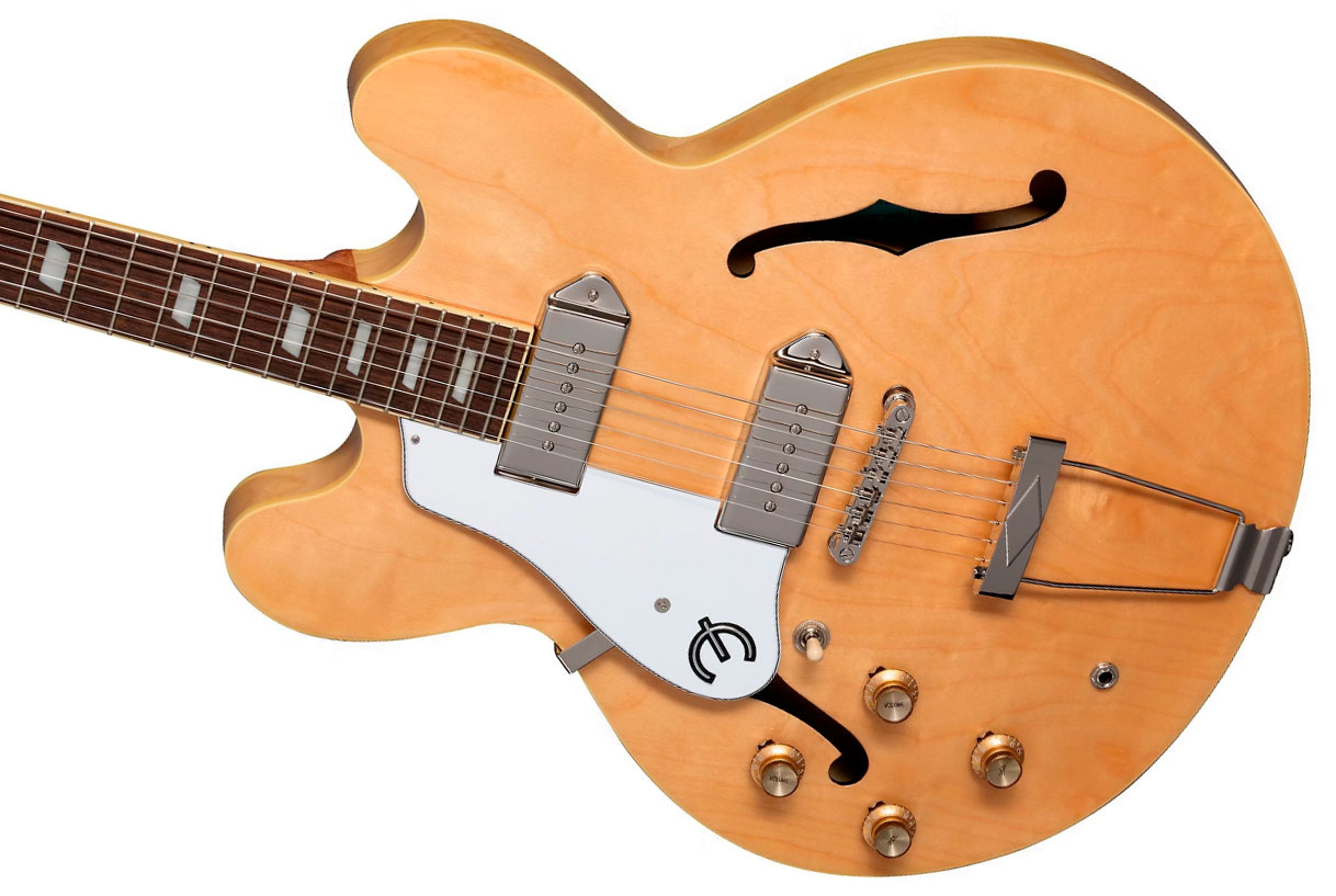 Epiphone Casino Archtop 2023 Lh Gaucher 2s P90 Ht Lau - Natural - Semi-hollow electric guitar - Variation 3