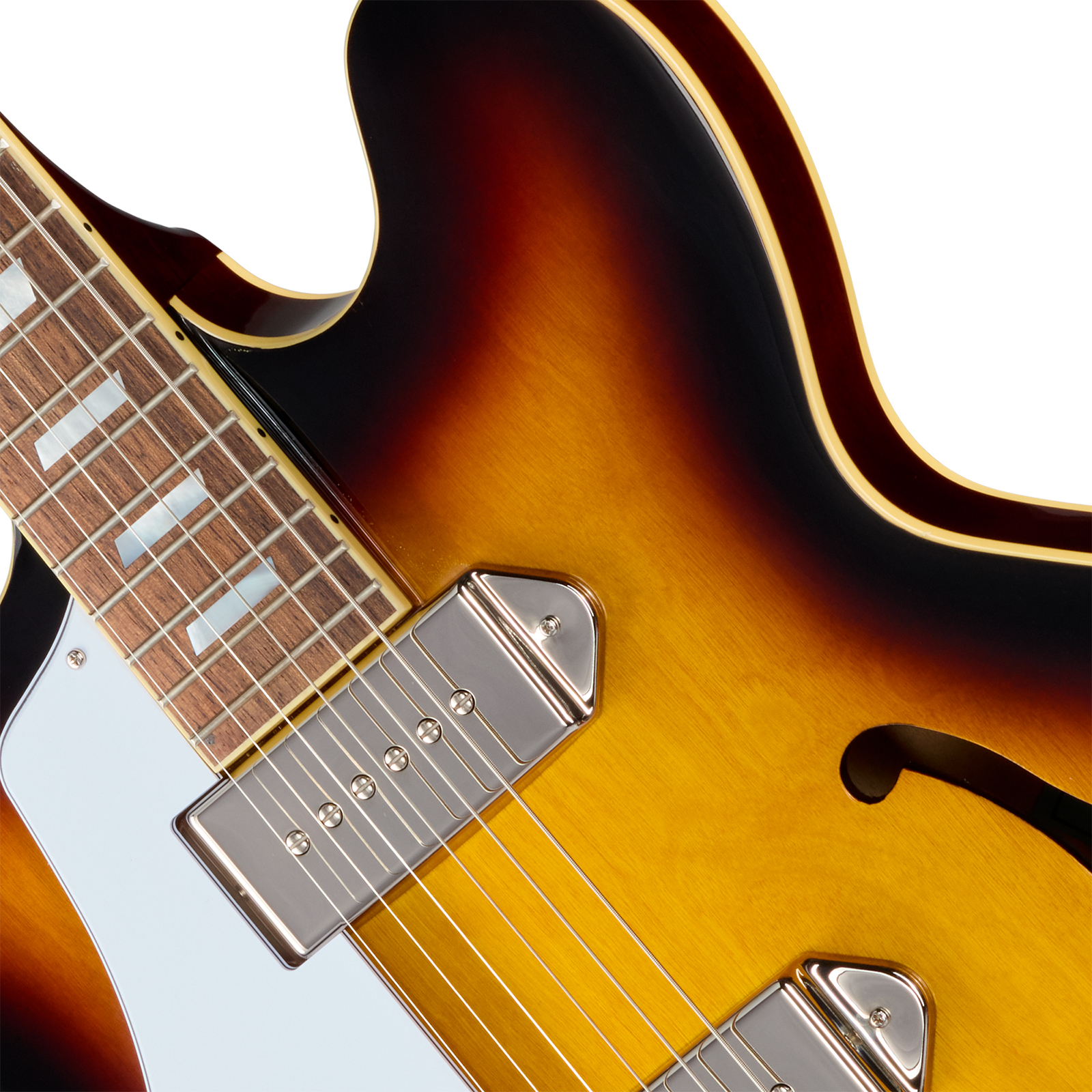 Epiphone Casino Lh Original Archtops Gaucher 2s P90 Ht Rw - Vintage Sunburst - Semi-hollow electric guitar - Variation 2