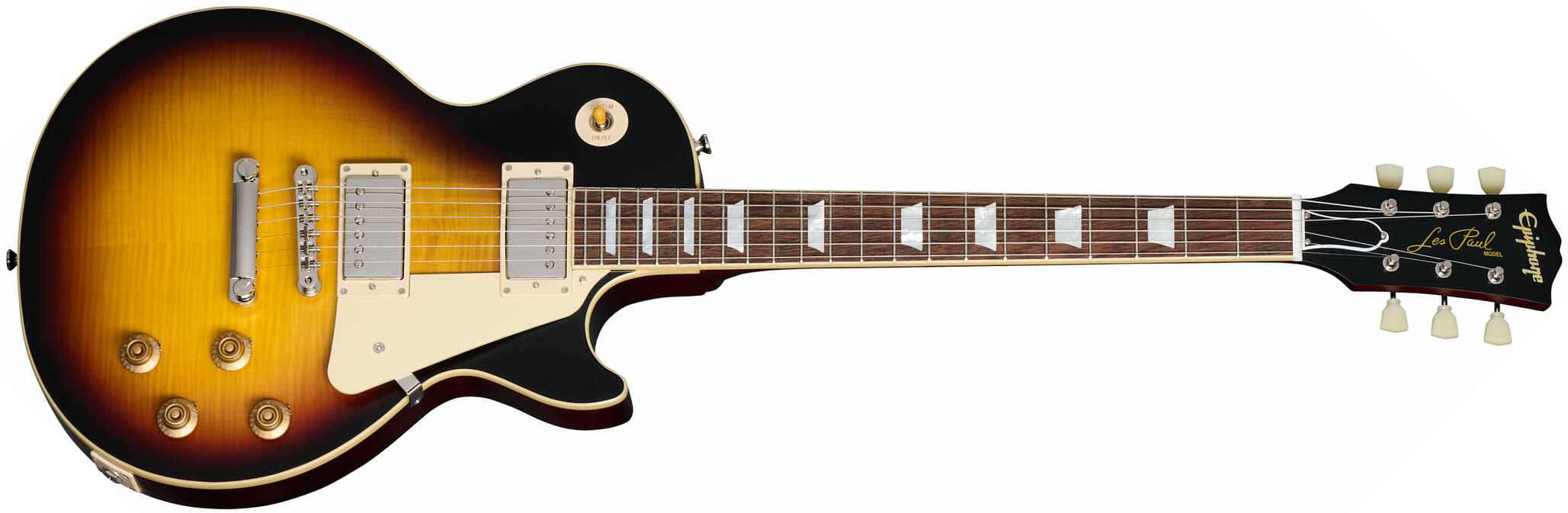 Epiphone 1959 Les Paul Standard Inspired By 2h Gibson Ht Lau - Vos Tobacco Burst - Single cut electric guitar - Main picture