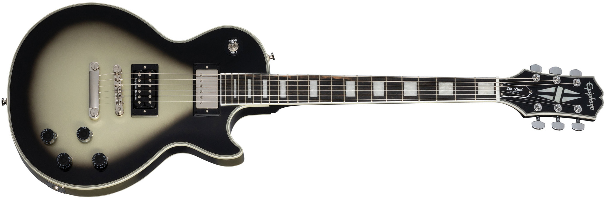 Epiphone Adam Jones Les Paul Custom 1979 2h Ht Eb - Antique Silverburst - Single cut electric guitar - Main picture