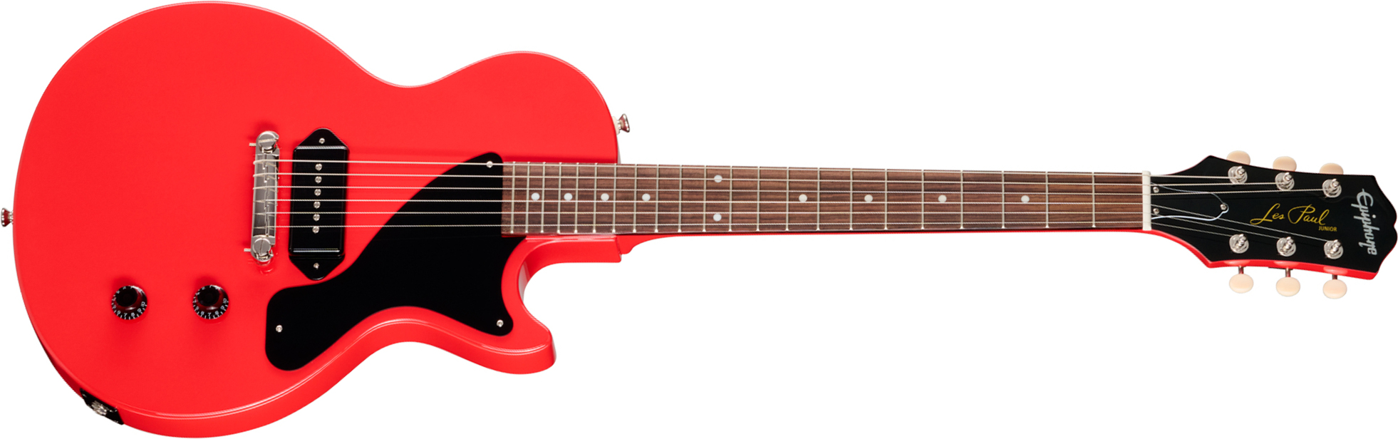 Epiphone Billy Joe Armstrong Les Paul Jr Signature 1s Ht Rw - Radiant Red - Single cut electric guitar - Main picture