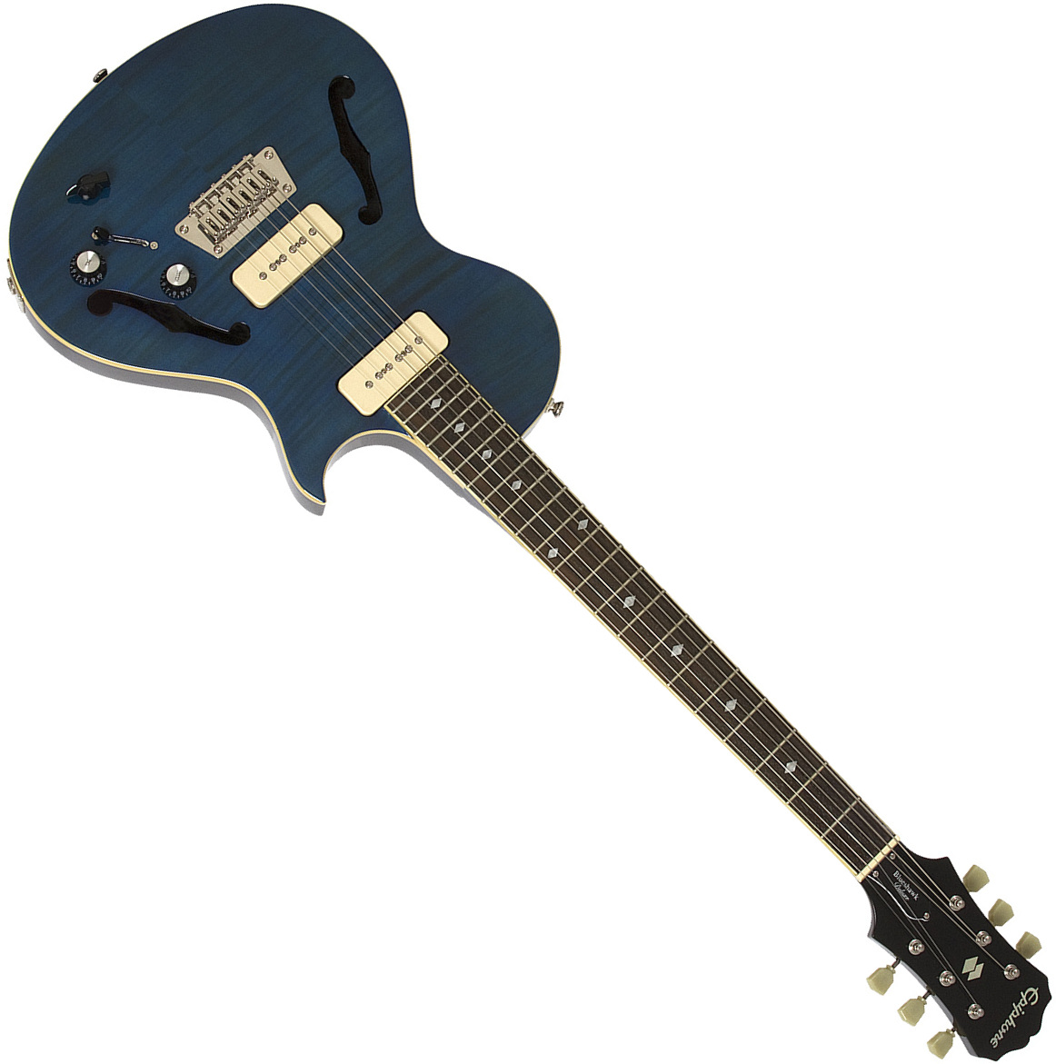 Epiphone Blueshawk Deluxe Ch - Midnight Sapphire - Semi-hollow electric guitar - Main picture