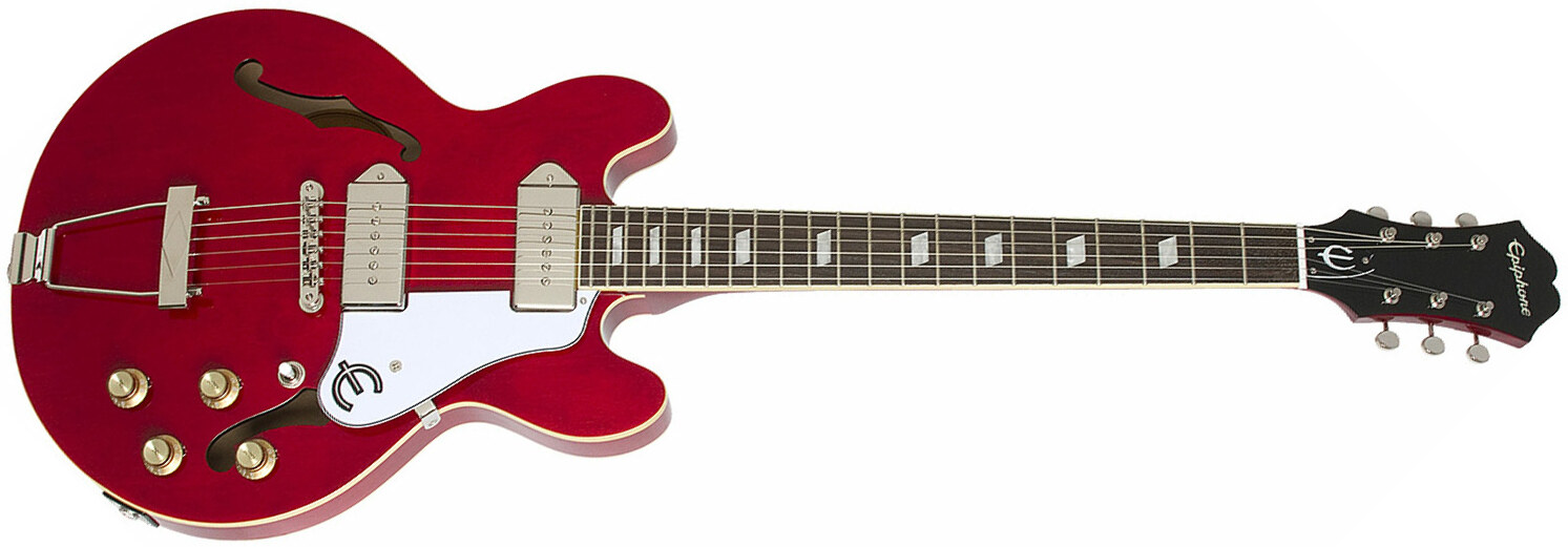 Epiphone Casino Coupe 2p90 Ht Pf - Cherry - Semi-hollow electric guitar - Main picture