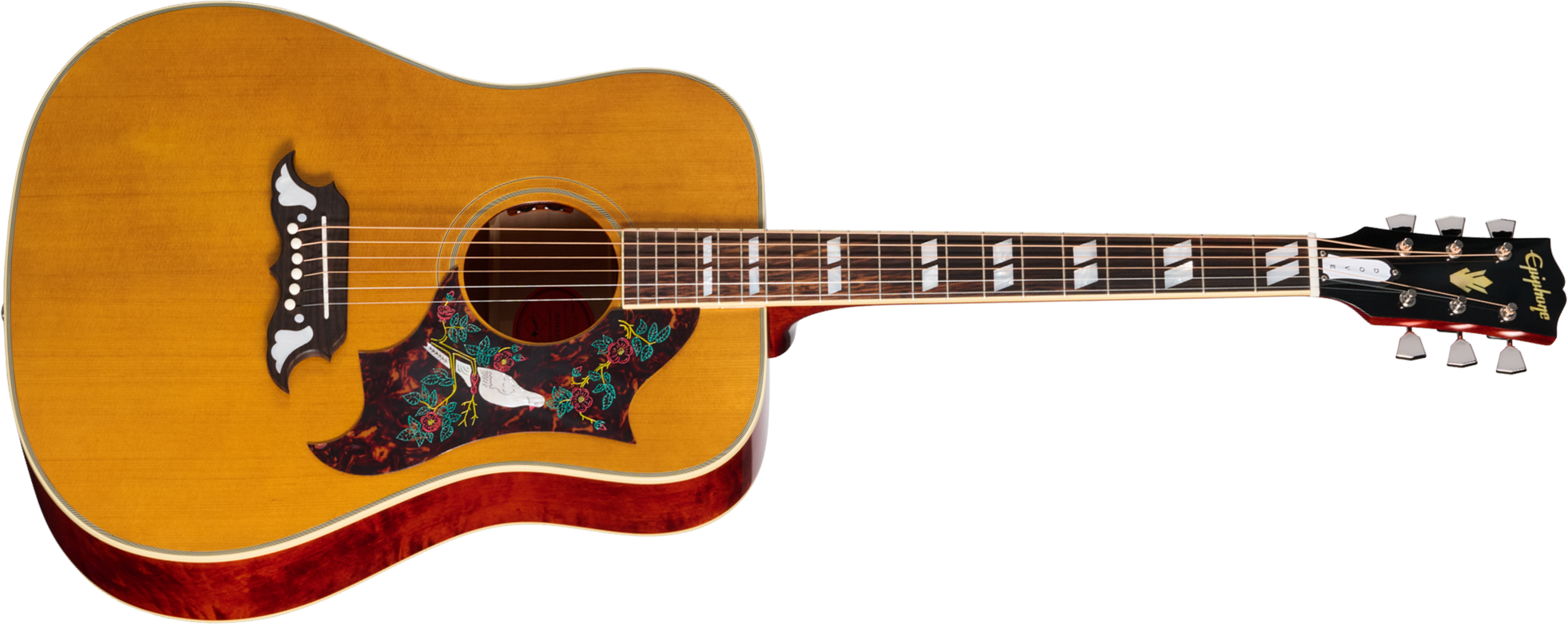 Epiphone Dove 1963 Reissue Inspired By Dreadnought Epicea Erable Rw - Natural - Folk guitar - Main picture