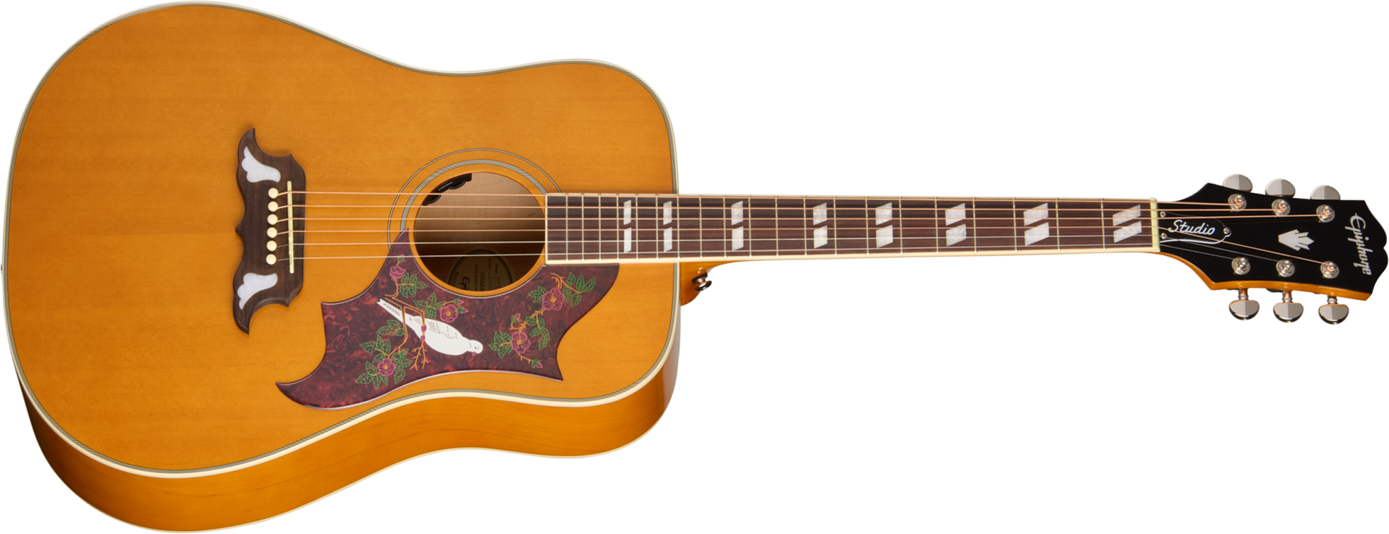 Epiphone Dove Studio Ibg Dreadnought Epicea Erable Rw - Natural - Folk guitar - Main picture