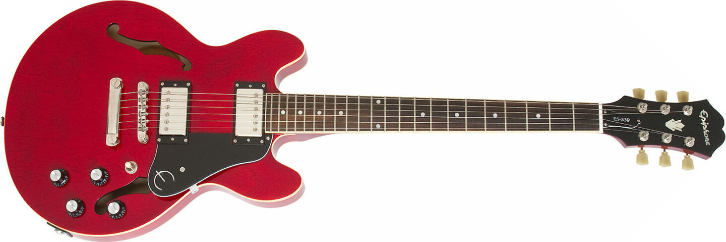 Epiphone Es-339 Pro Ch - Cherry - Semi-hollow electric guitar - Main picture