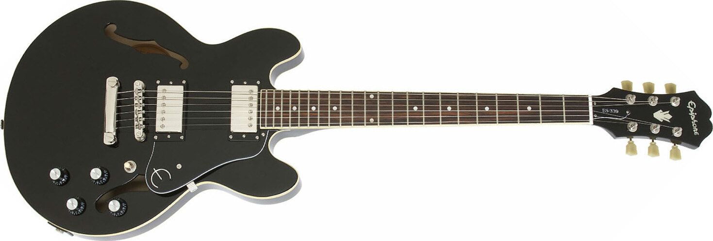 Epiphone Es-339 Pro Ch - Ebony - Semi-hollow electric guitar - Main picture