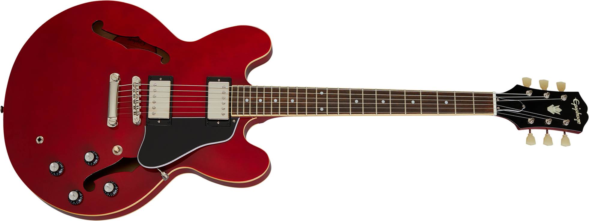 Epiphone Es335 Ibg 2h Ht Rw - Cherry - Semi-hollow electric guitar - Main picture