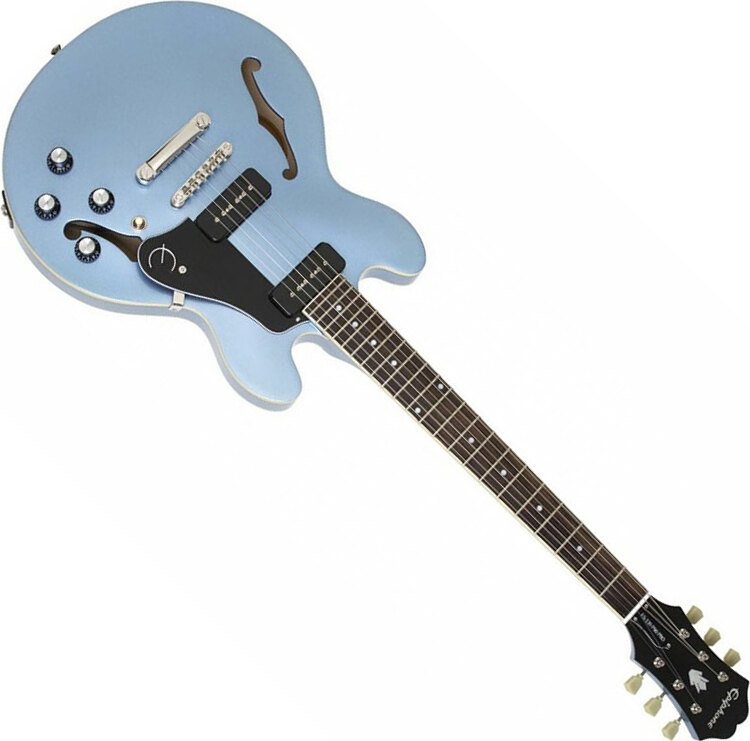 Epiphone Es339 P90 Pro Ltd Run 2014 Ch Pelham Blue - Semi-hollow electric guitar - Main picture